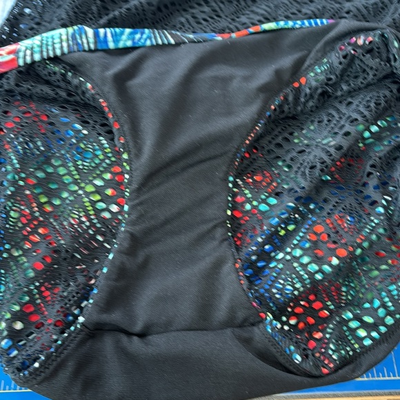 Mesh One Piece Aqua Rose Swimsuit - Picture 10 of 10